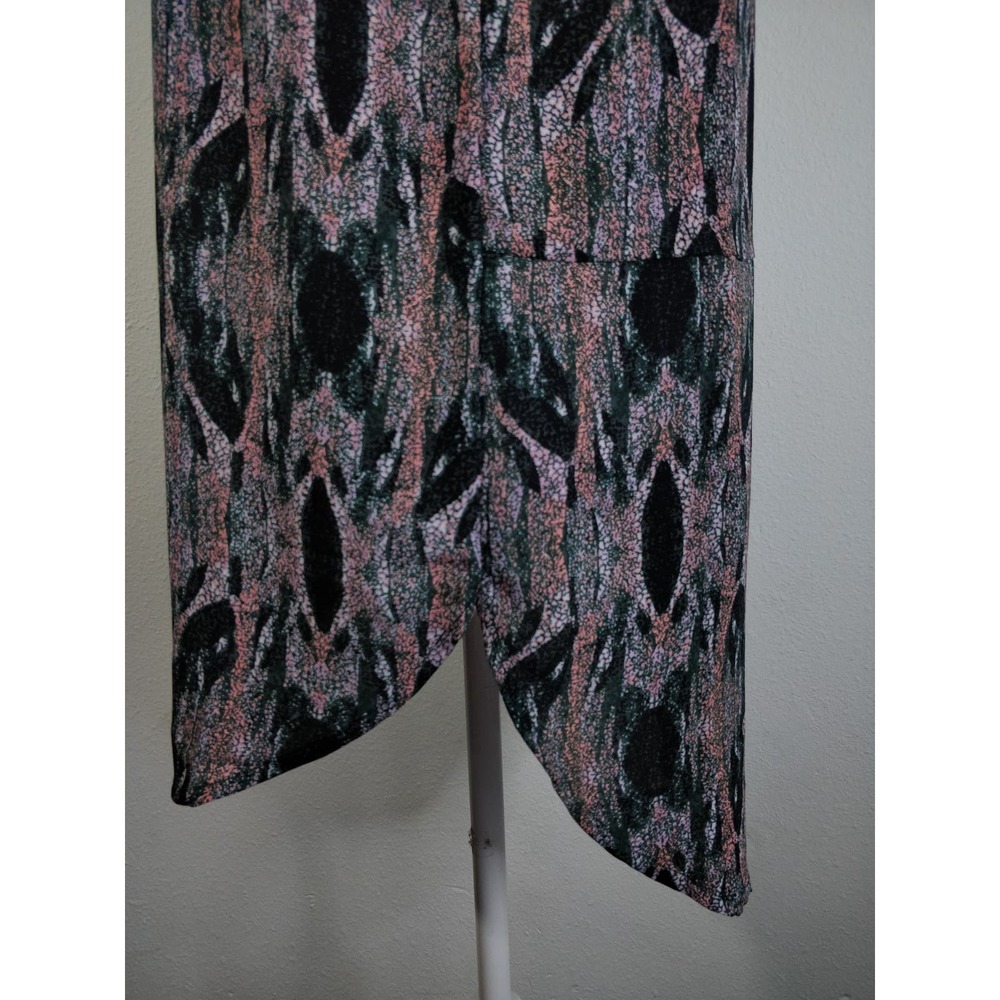 3/$20 BP. Purple Geometric Print Boho Pink Green Tank Top Tunic Dress Size S - Picture 6 of 10